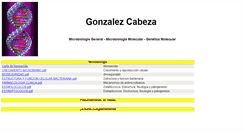 Desktop Screenshot of gonzalezcabeza.com
